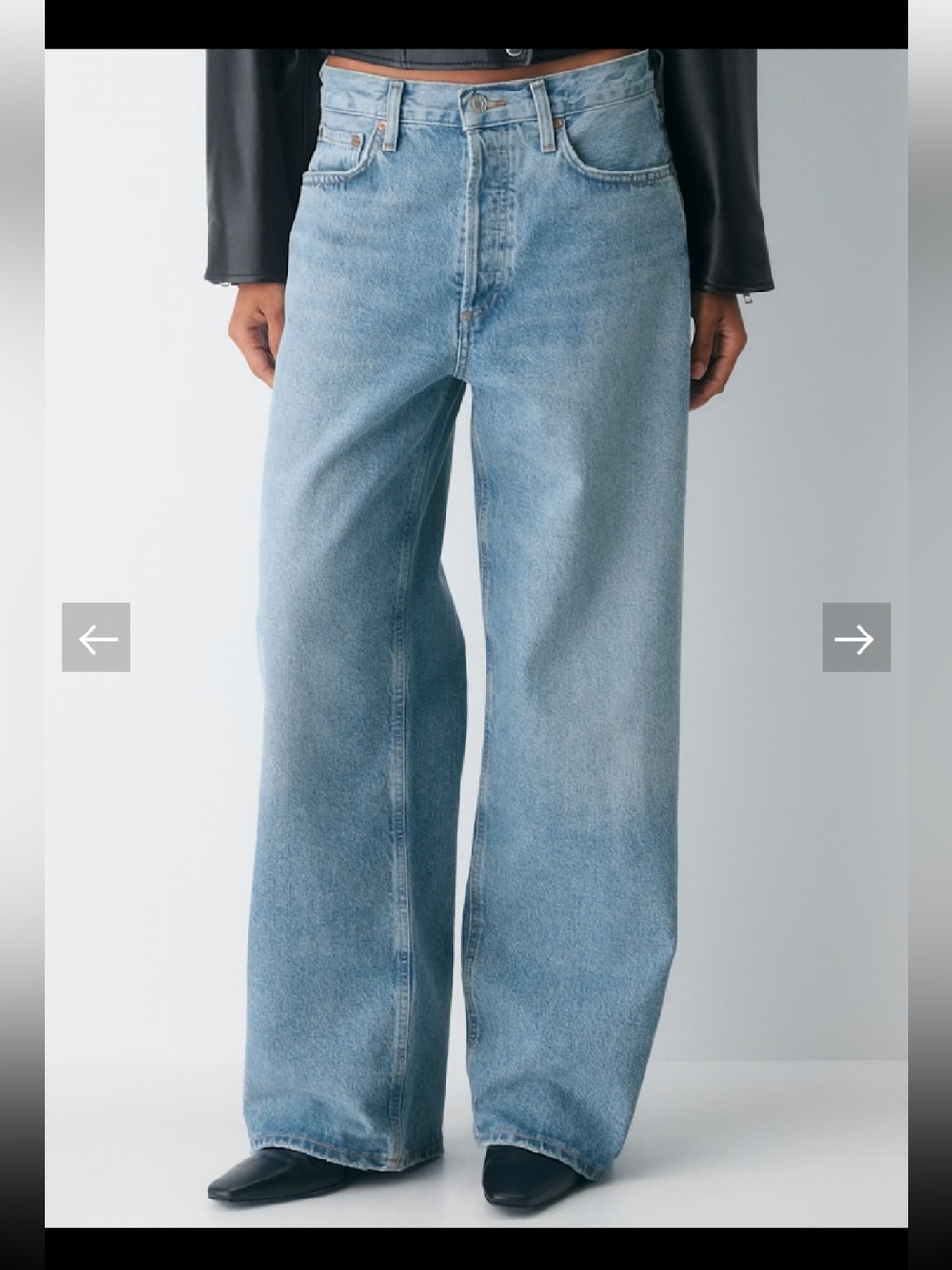 Agolde Low Slung Baggy Jean Libertine Size 24